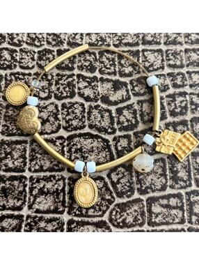 VINTAGE CHOCOLATE BOX CHARM BRACELET